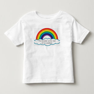Treasure at the end of the rainbow. kids tee. toddler t-shirt