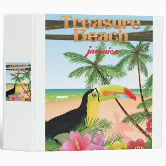 Treasure Beach Jamaica travel poster Binder
