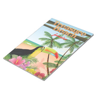 Treasure Beach Jamaica travel poster Notepad