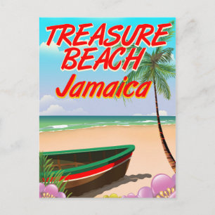 Treasure beach Jamaica travel poster Postcard