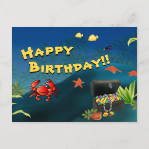 Treasure Birthday - Personalized Postcard