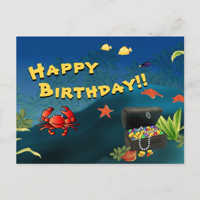Treasure Birthday - Personalized Postcard (Front)