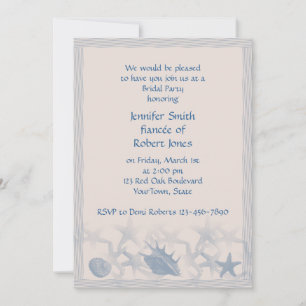 Treasure by the Sea Bridal Shower Invitation