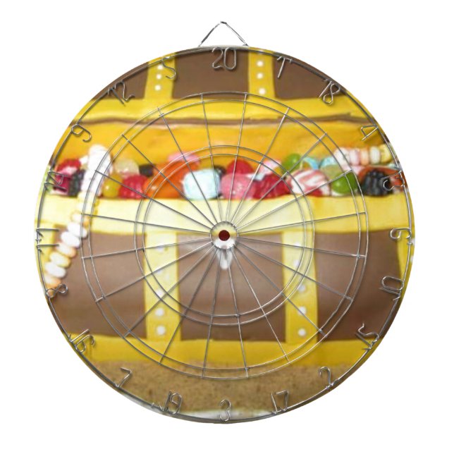 Treasure chest cake dartboard (Front)