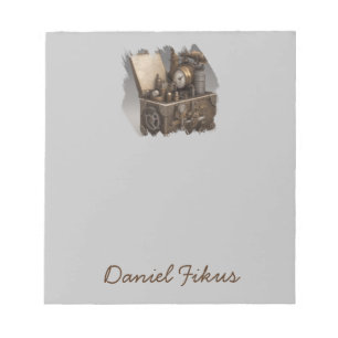 Treasure chest gears Personalized Notepad