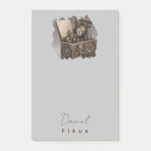 Treasure chest gears Personalized Post-it Notes