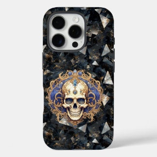 Treasure crâne sur le coque iphone Diamants Noirs