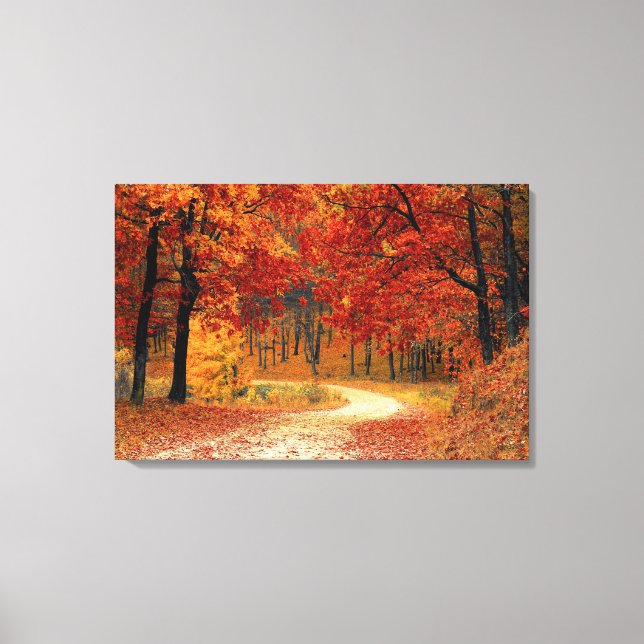 Treasure Forest: Ruby, Gold & Citrine Canvas Print (Front)