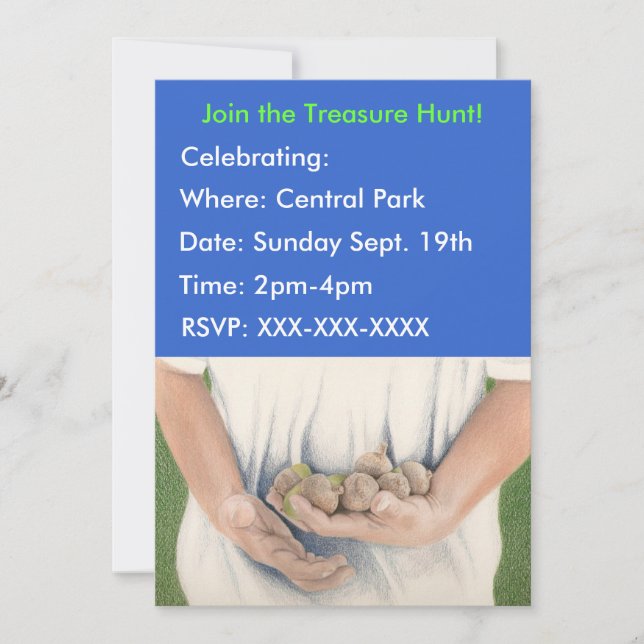 Treasure Hunt Invitation (Front)