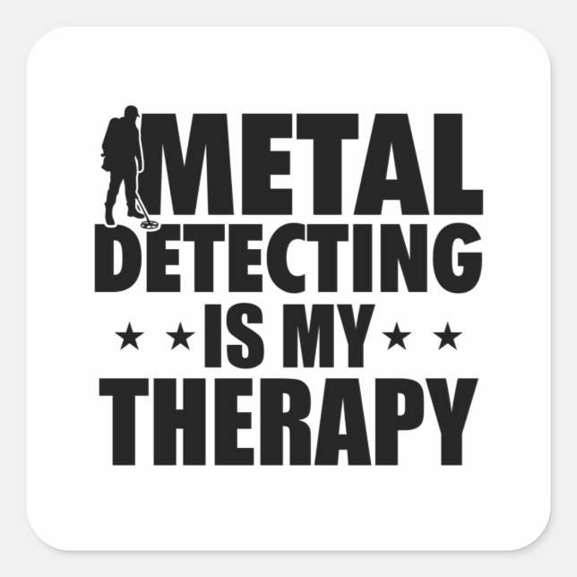 Treasure Hunter Metal Detector | Gondolas Gift Square Sticker (Front)