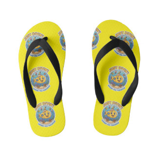 "Treasure Hunter" Submarine Adventure Kid's Flip Flops