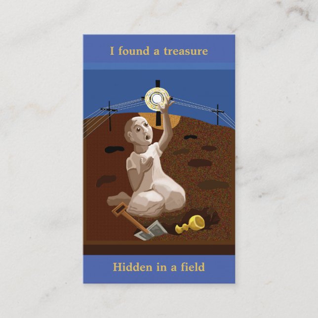 Treasure in a field prayer Card (Front)