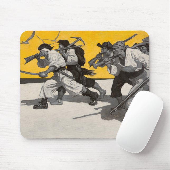 Treasure Island, 1911 by Newell Convers Wyeth Mouse Pad (With Mouse)