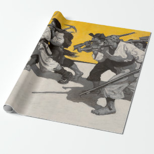 Treasure Island, 1911 by Newell Convers Wyeth Wrapping Paper