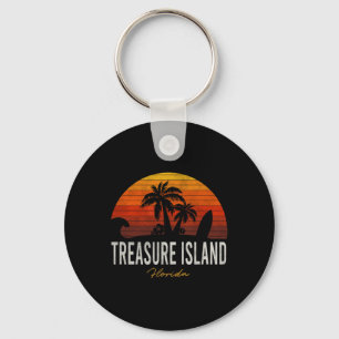 Treasure Island Beach Florida Fl Palms Vacation Su Keychain