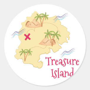 Treasure Island Classic Round Sticker