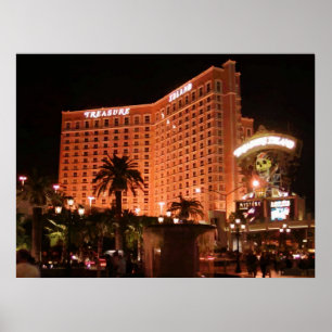 Treasure Island Las Vegas Vector Graphic Poster