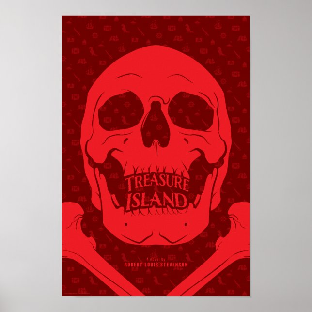 Treasure Island Literary Poster (Front)