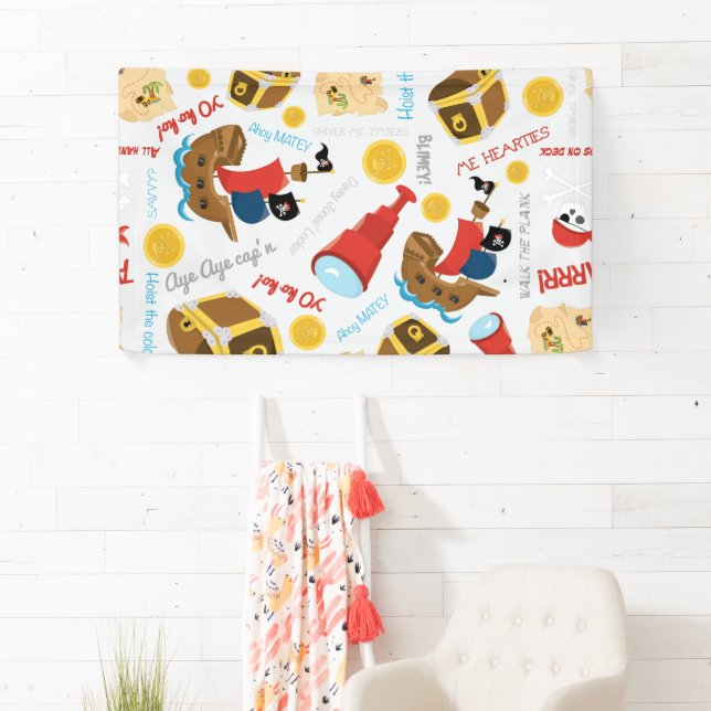 Treasure Island  Party Pirate Banner (Insitu)