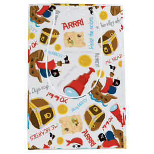Treasure Island Party Pirate Medium Gift Bag