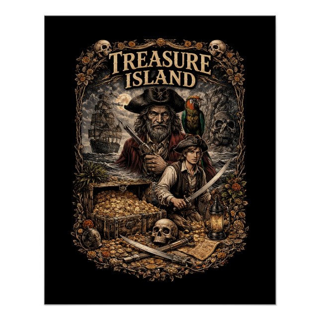 Treasure Island Poster (Front)