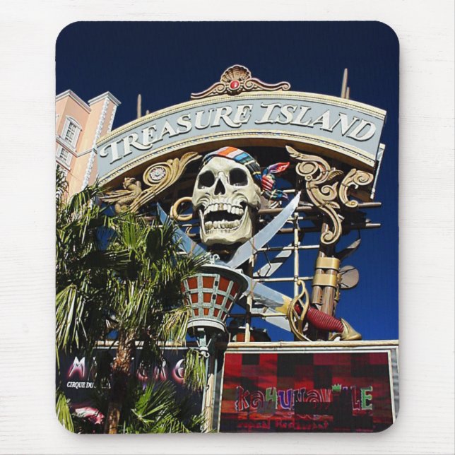 Treasure Island Sign Mouse Pad (Front)