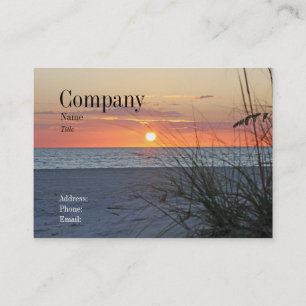 Treasure Island Sunset Business Card