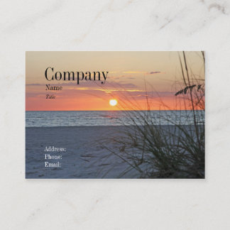 Treasure Island Sunset Business Card