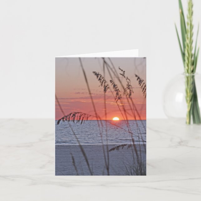 Treasure Island Sunset Note Card (Front)