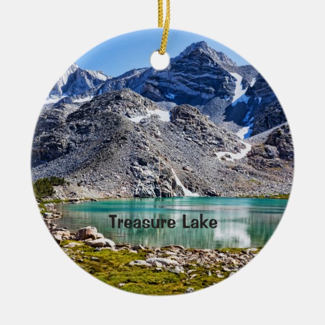 Treasure Lake Ceramic Ornament (Front)