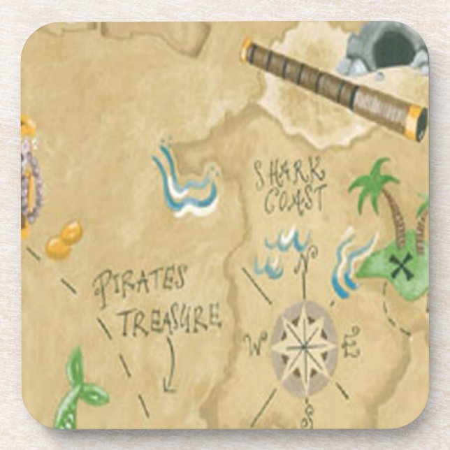 Treasure Map Coasters (Front)