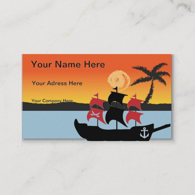 Treasure Ship Business Card (Front)