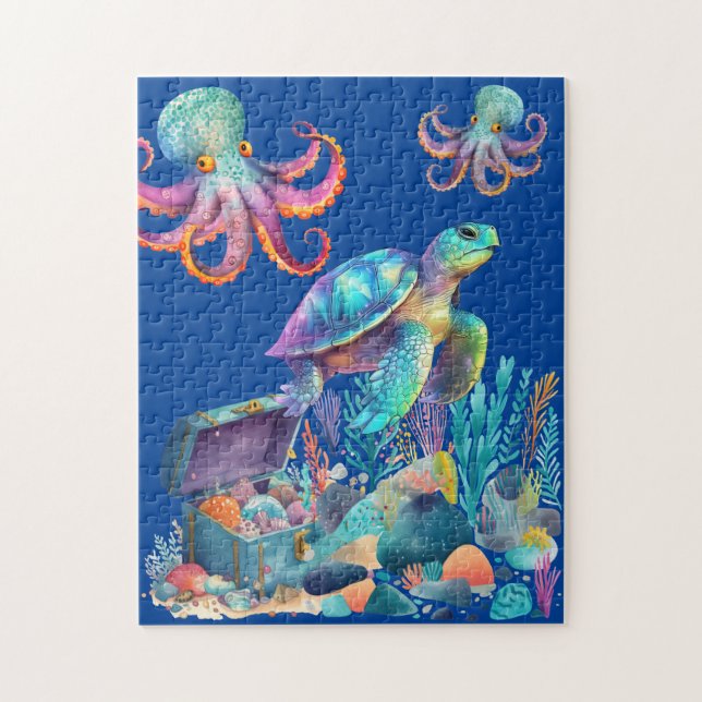 Treasure under the sea jigsaw puzzle (Vertical)