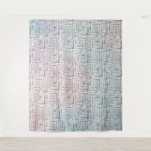 Treasured Christian Words of Affirmation Tapestry