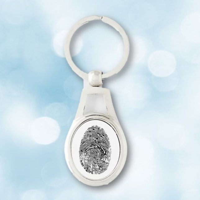 Treasured Memorial Fingerprint Keychain (Creator Uploaded)