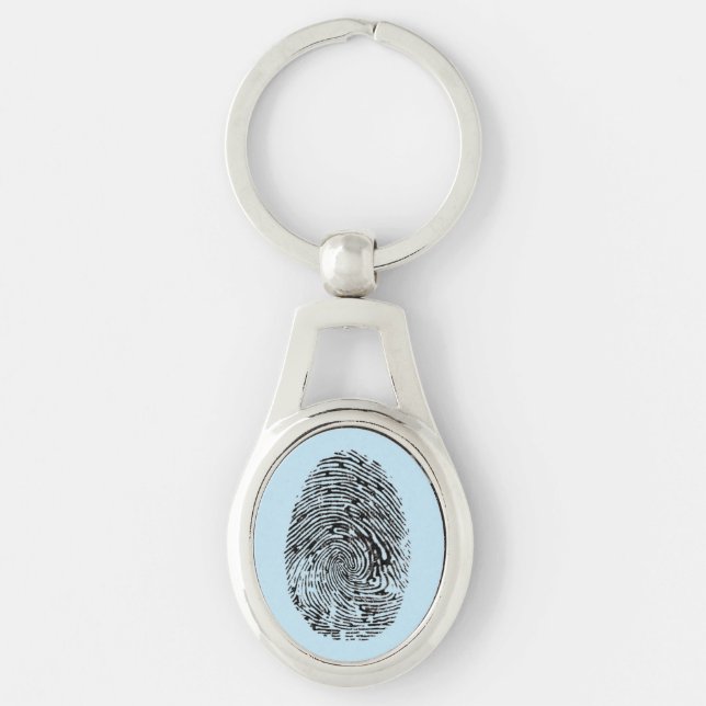 Treasured Memorial Fingerprint Keychain (Front)