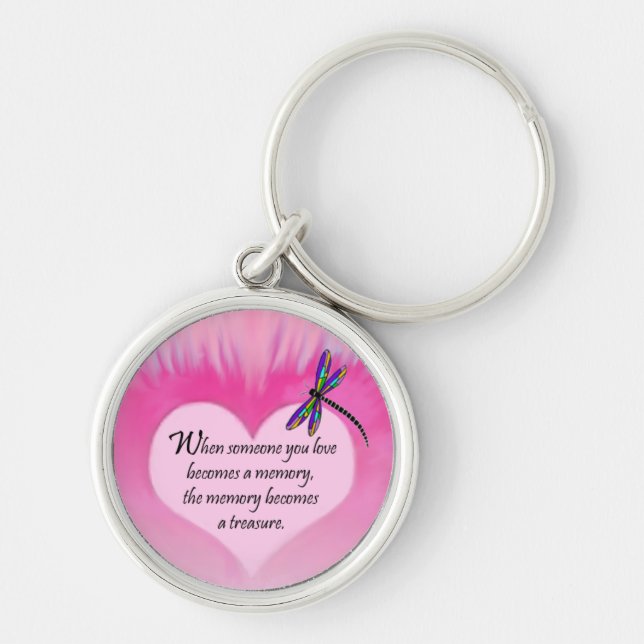 Treasured Memories Dragonfly Keychain (Front)