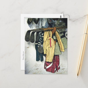 Treasured Memories Illustrated Art Postcard