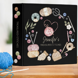 Treasured Stitches Monogram Pattern Keeper Binder