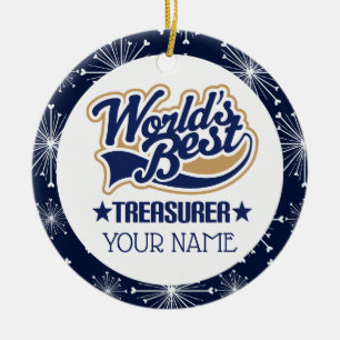 Treasurer Personalized Gift Ornament