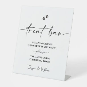 Treat Bar Sign Dog Treat Wedding Favours Sign
