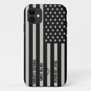 Treat 'em Rough IR Flag iPhone 5 case! iPhone 11 Case