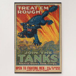 Treat 'em rough - Join the tanks Jigsaw Puzzle