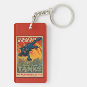 Treat 'em rough - Join the tanks Keychain