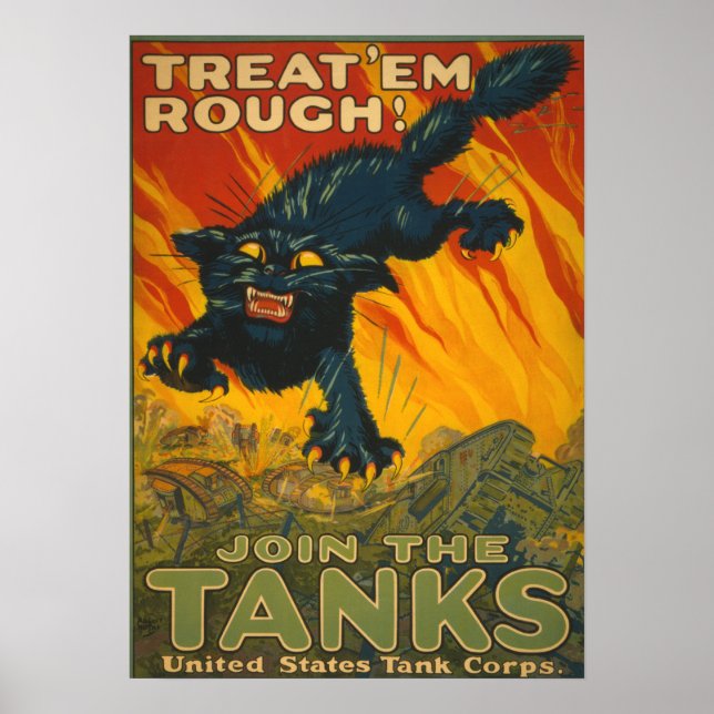 Treat 'em Rough - Join the Tanks Poster (Front)