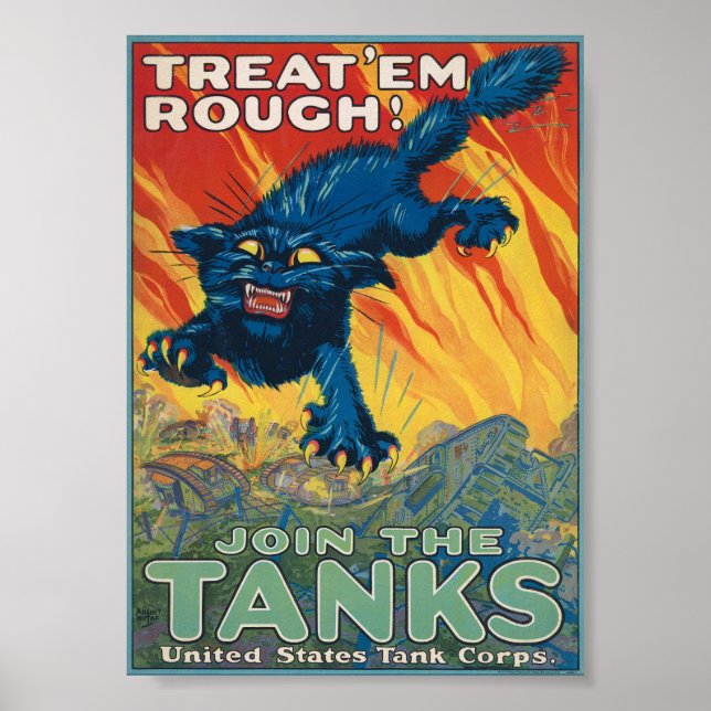 Treat 'Em Rough - Join The Tanks Poster (Front)
