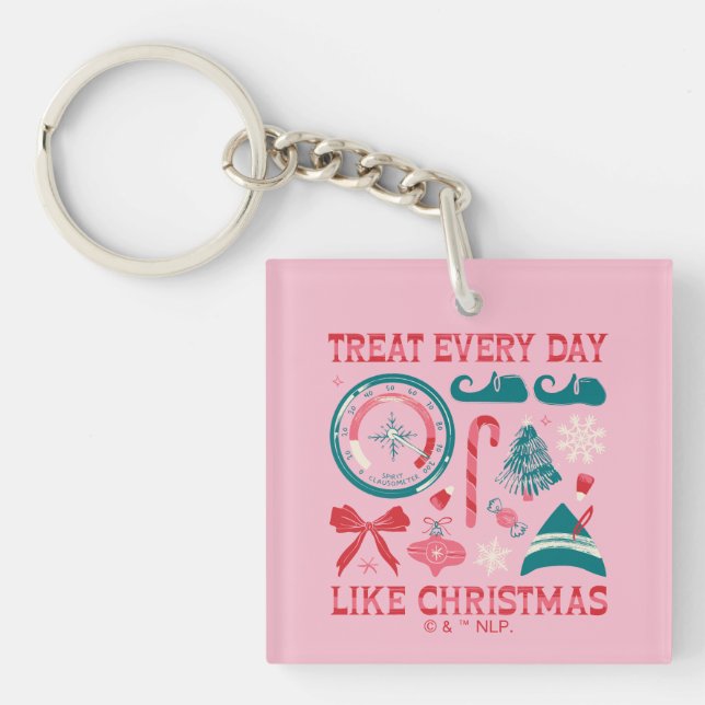 Treat Every Day Like Christmas Keychain (Front)
