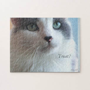 Treat? for kitty. jigsaw puzzle