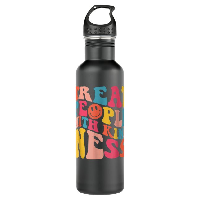 Treat People With Kindness TPWK Trendy Preppy 710 Ml Water Bottle (Front)