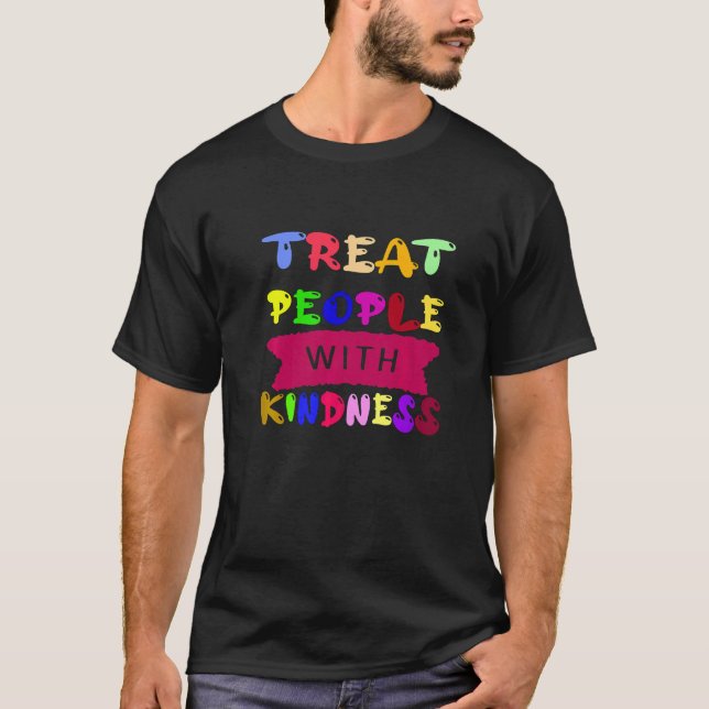 Treat People With Kindness Trendy TPWK Preppy   T-Shirt (Front)